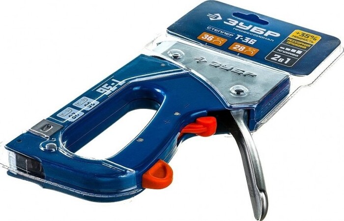 Скобозабиватель ручной ЗУБР ЭКСПЕРТ T-36 степлер для 2-в-1: тип 36 (10-14 мм) и тип 28 (9-1 31580 №2