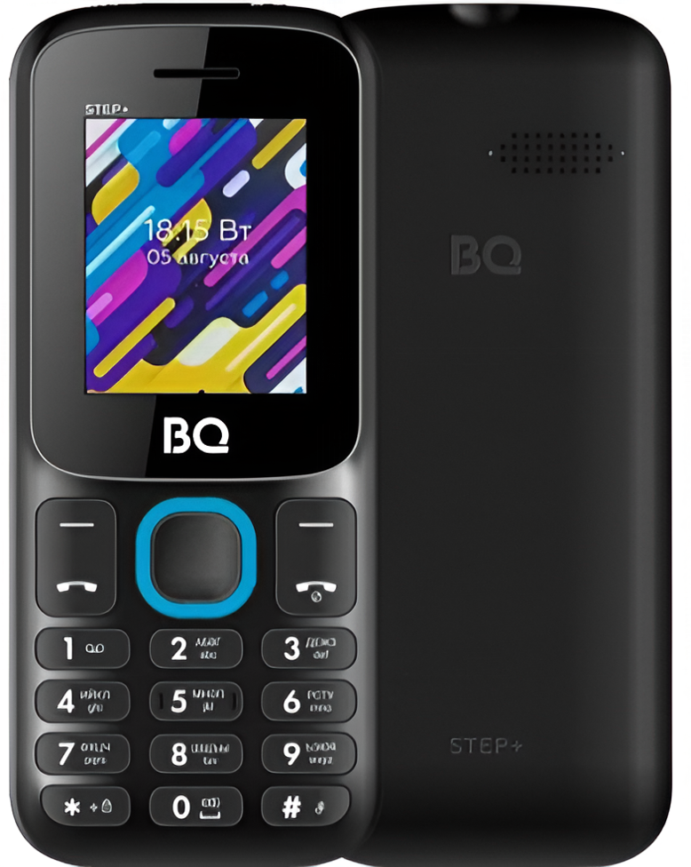 Мобильный телефон BQ 1848 Step+, 32 Мб, Черный/Синий, Dual mini-SIM детальное изображение - 5