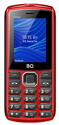 Мобильный телефон BQ 2452 Energy, 32 Мб, Красный, Dual mini-SIM детальное изображение - 2