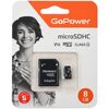 Карта памяти GoPower MicroSD + SD адаптер (00-00025673), 8 Гб вариант - 1