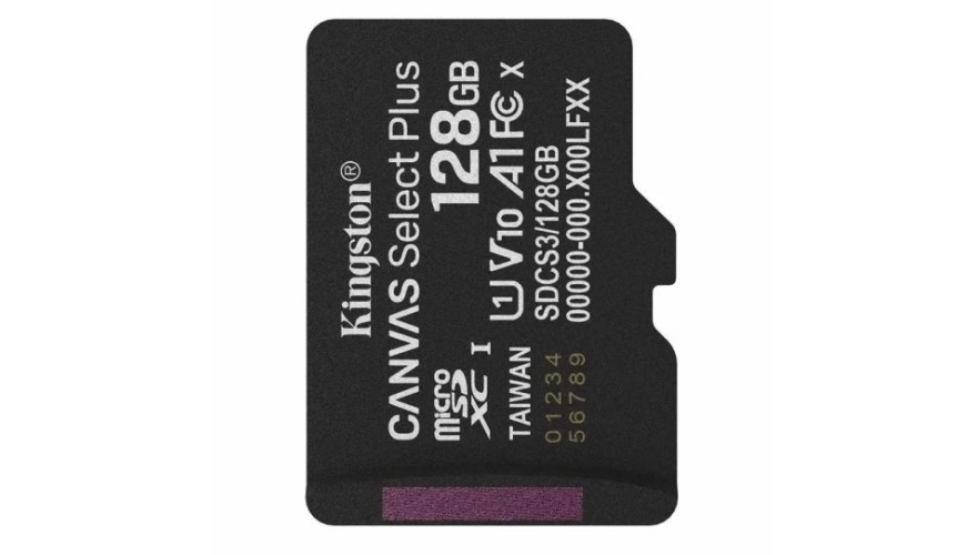 Карта памяти Micro SD Kingston Canvas Select Plus (SDCS3/128GBSP), 128 Гб детальное изображение - 1