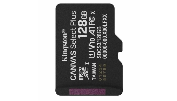 Карта памяти Micro SD Kingston Canvas Select Plus (SDCS3/128GBSP), 128 Гб №1