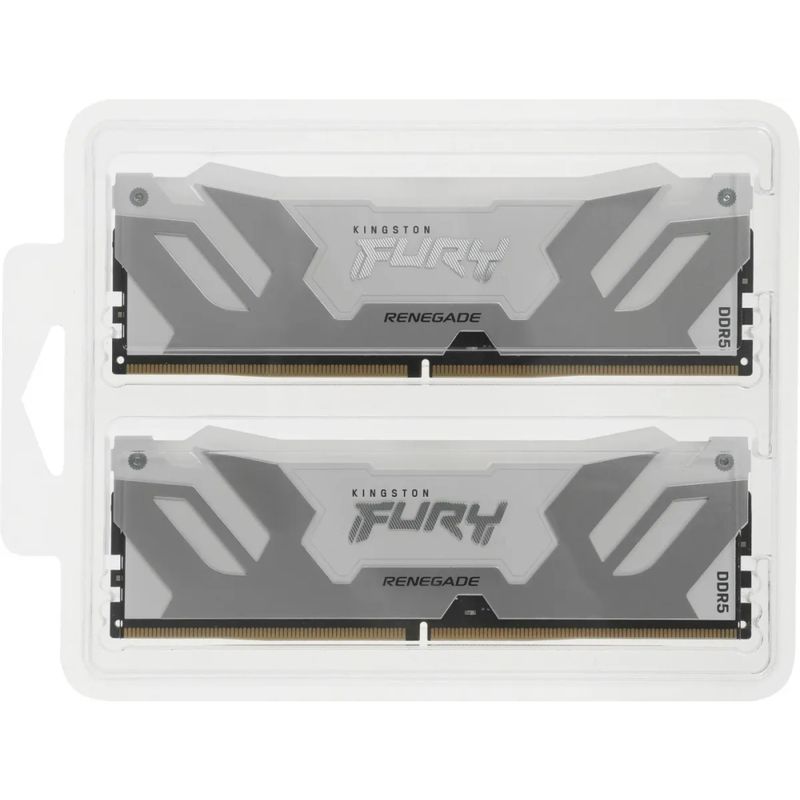 Оперативная память Kingston Fury Renegade White RGB DDR5 6400MHz, KF564C32RWAK2-64, 2x32 Гб KIT, 64 Гб детальное изображение - 5