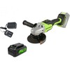 Угловая шлифовальная машина GreenWorks GD24AG, 24V, б/щет 1x4Ач,ЗУ, коробка 3200207VUB, 125 мм, 10500 об/мин,  вариант - 2