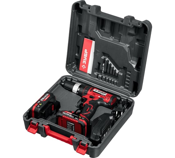 Ударная дрель-шуруповерт ЗУБР, в кейсе ДШУ-185-22, 18 В, 40 Нм, 2 А·ч детальное изображение - 4