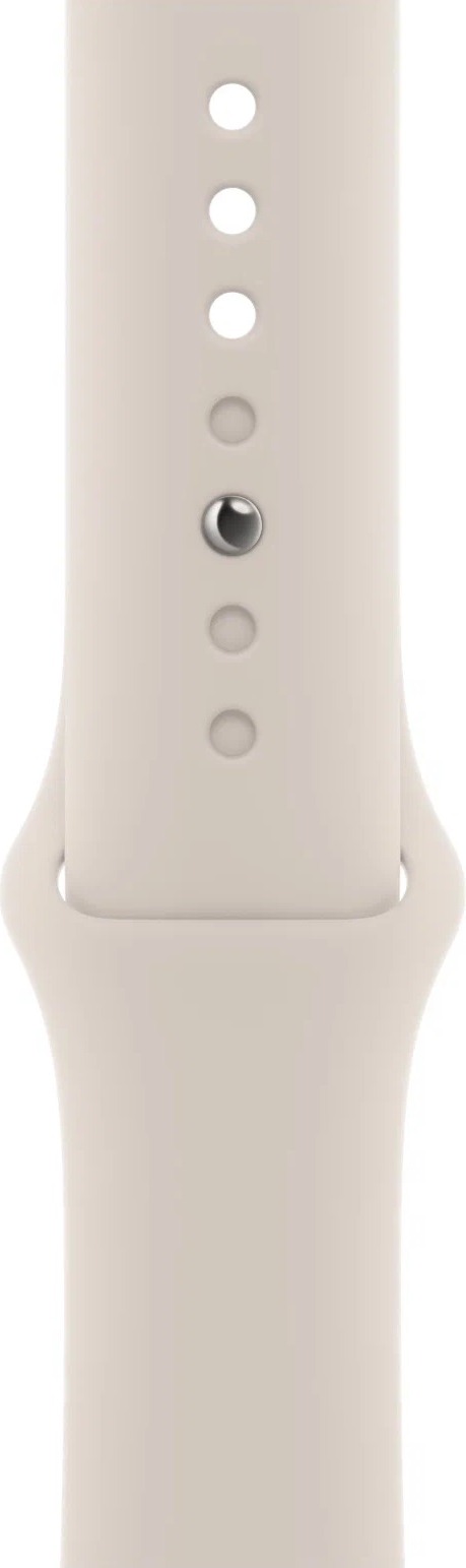 Смарт-часы Apple Watch SE 2022 44 мм, Starlight Aluminium Case with Stalight Sport Band, Сияющая звезда детальное изображение - 4
