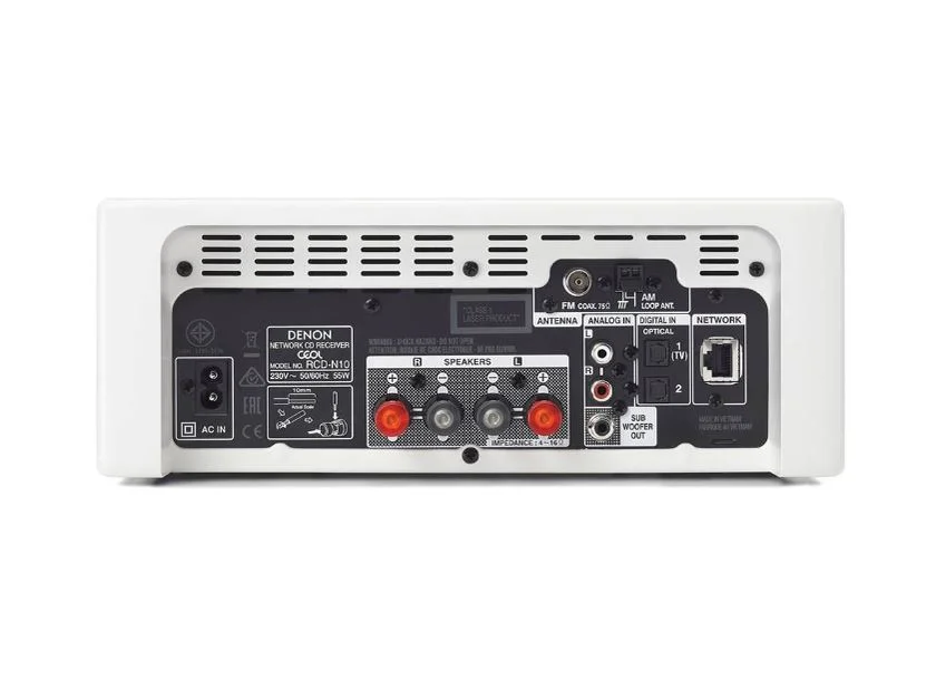 Интегральный усилитель Denon RCD-N10, Белый детальное изображение - 3