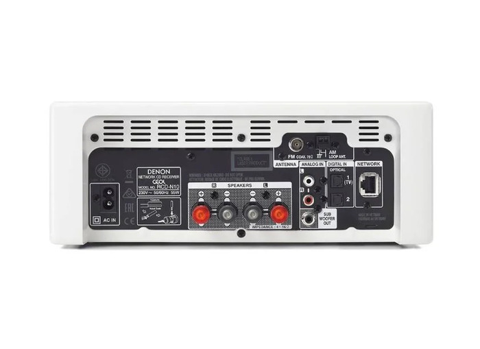 Интегральный усилитель Denon RCD-N10, Белый №3