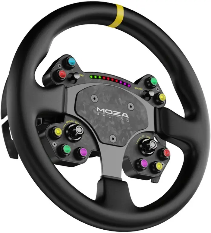 Рулевое колесо MOZA RS V2 Steering Wheel Leather RS25, Черный №3