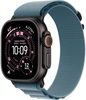Умные часы Apple Watch Ultra 3 49 мм, Natural Titanium Case with Blue/Bright Blue Trail Loop, Синий/Светло-голубой вариант - 2
