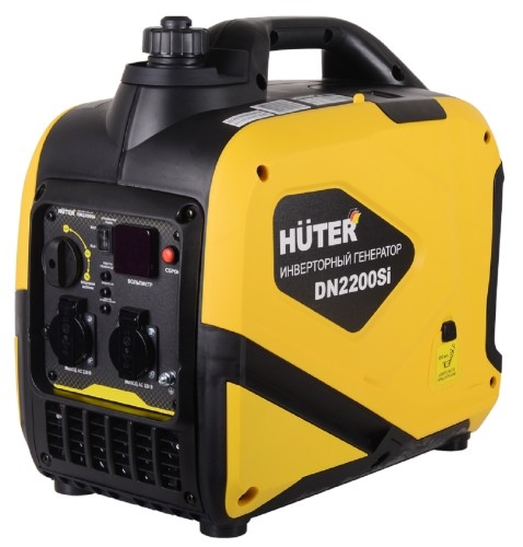 Генератор бензиновый HUTER DN2200Si 64/10/27, 2 кВт, Желтый детальное изображение - 1