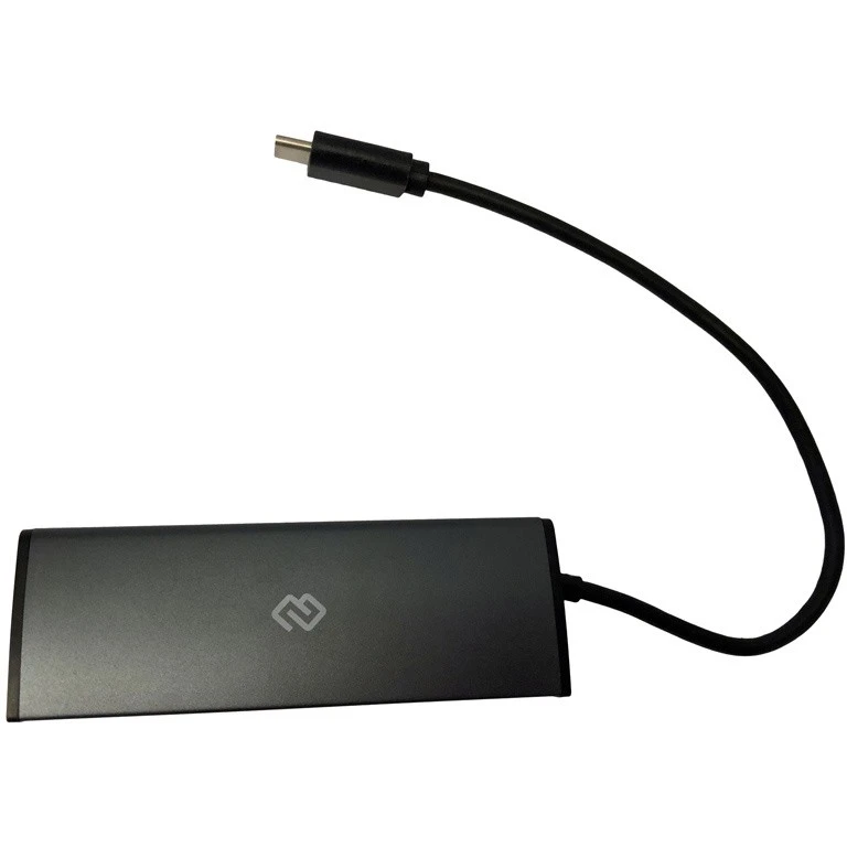 USB-концентратор Digma HUB-4U3.0-UC-G, Черный детальное изображение - 2