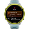 Умные часы Garmin Forerunner 570 47 мм, Светло-серый, алюминиевый безель ярко-желтого цвета, бирюзовый ремешок вариант - 2