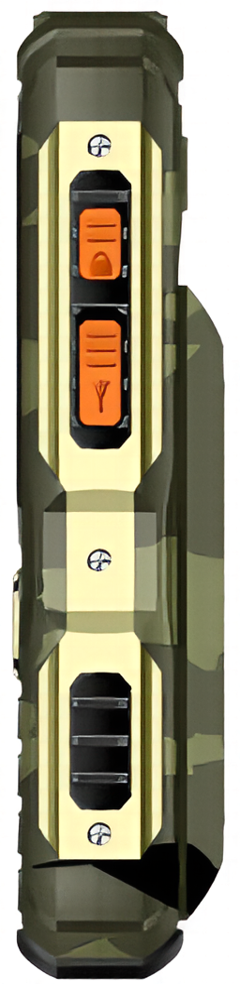 Мобильный телефон BQ 2410L Tank Power 4G, 256 Мб, Камуфляжный/Золотой, Dual mini-SIM детальное изображение - 7