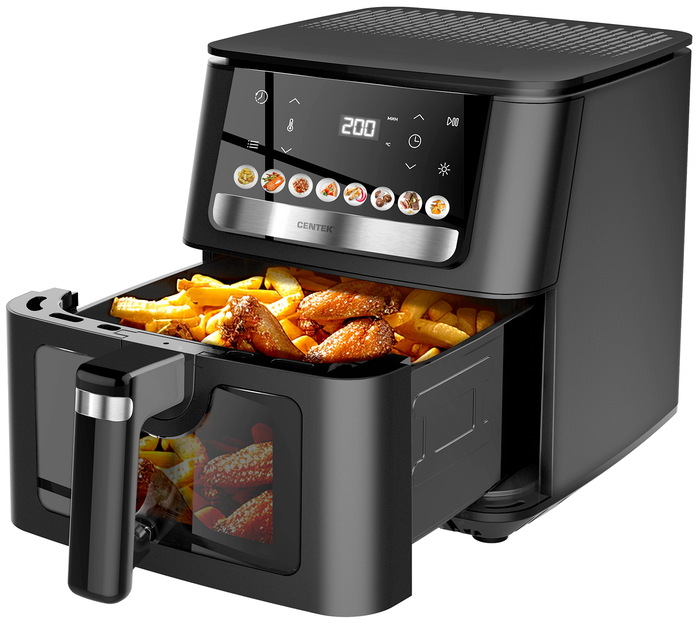 Аэрогриль Centek CT-3104, 9 л, 1900 Вт, Черный №2