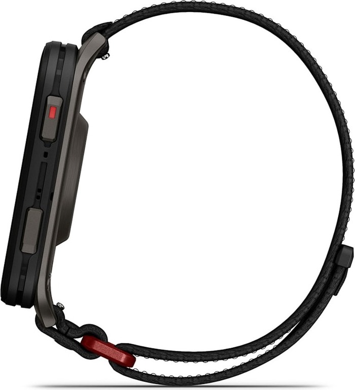 Смарт-часы Garmin Venu X1 46 мм, Черные с серой титановой крышкой, черным нейлоновым ремешком ComfortFit №7