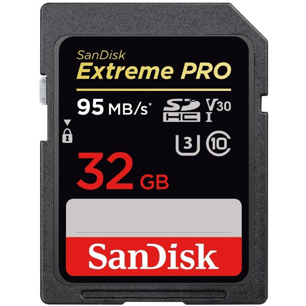 Карта памяти SanDisk Extreme Pro SD (SDSDXXG-032G-GN4IN), 32 Гб детальное изображение - 1