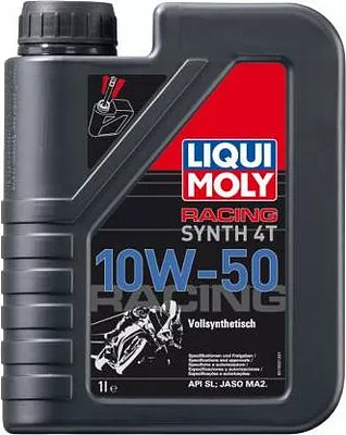 Моторное масло Liqui Moly Racing Synth 4T 10W-50, 1 л детальное изображение - 1