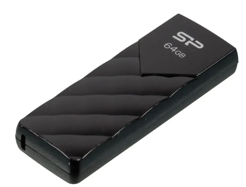 USB Flash накопитель Silicon Power Ultima U03 (SP064 ГБUF2U03V1K) 64 ГБ, черный детальное изображение - 1