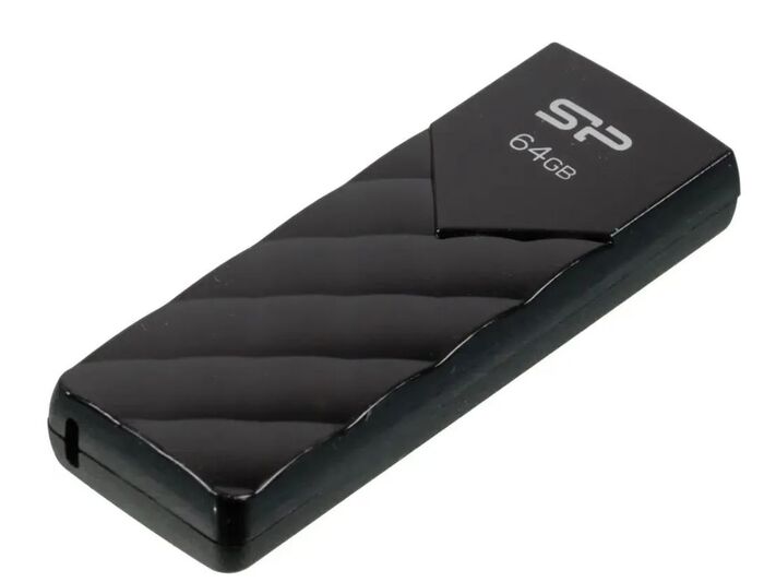USB Flash накопитель Silicon Power Ultima U03 (SP064 ГБUF2U03V1K) 64 ГБ, черный №1