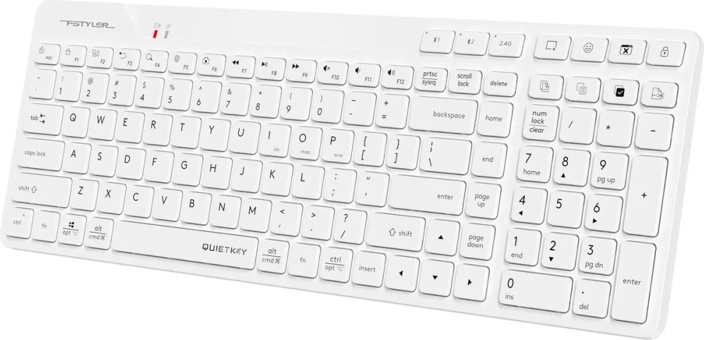 Клавиатура A4Tech Fstyler FBK27C AS, Белый детальное изображение - 3