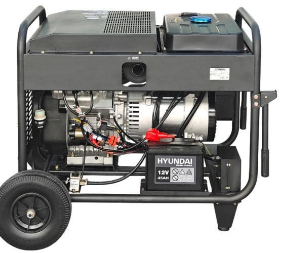 Генератор дизельный с воздушным охлаждением HYUNDAI DHY 14000LE-T, открытый, 10 кВт, Черный детальное изображение - 11