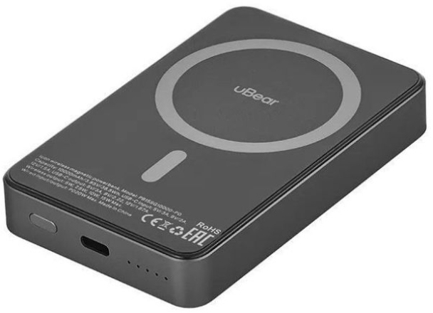 Внешний аккумулятор uBear Icon PD30W (PB15SG10000-PDM), 10000 мАч, Серый детальное изображение - 4