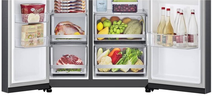 Холодильник LG GC-L257CBEC, Черный №11