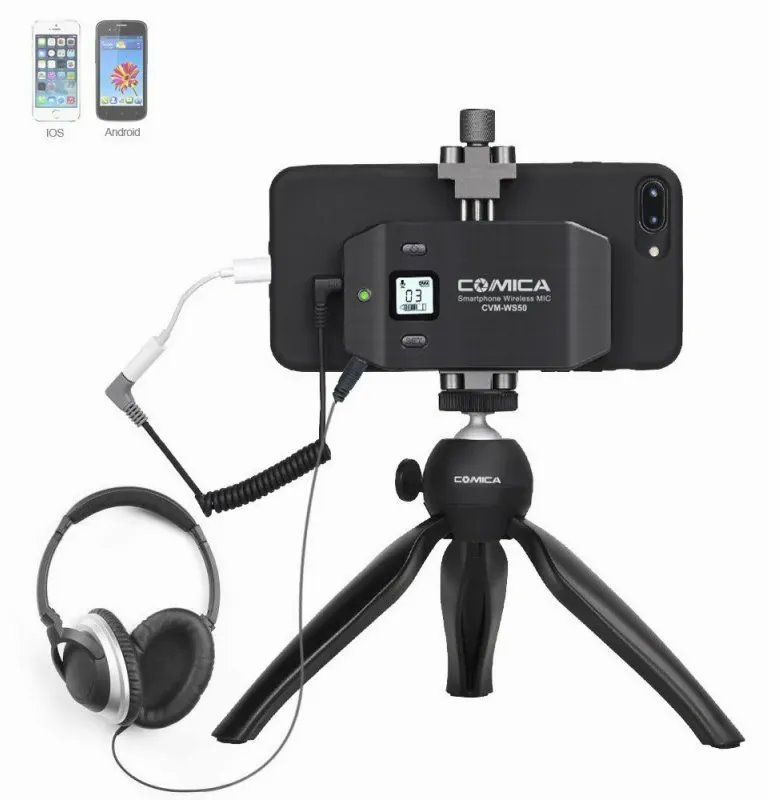 Радиосистема CoMica UHF CVM-WS50 B для смартфона детальное изображение - 5