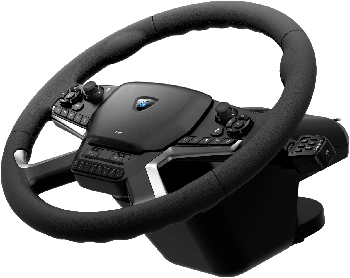 Руль Hori Force Feedback Truck Control, Черный детальное изображение - 3