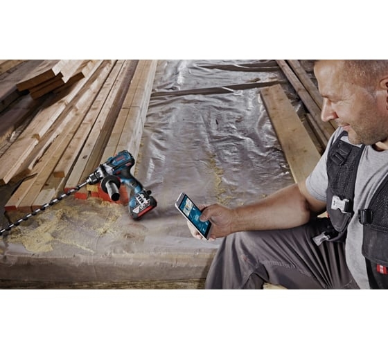 Аккумуляторная дрель-шуруповерт Bosch GSR 18V-110 C, 18 В, 110 Нм, 5 А·ч, 06019G010C детальное изображение - 2