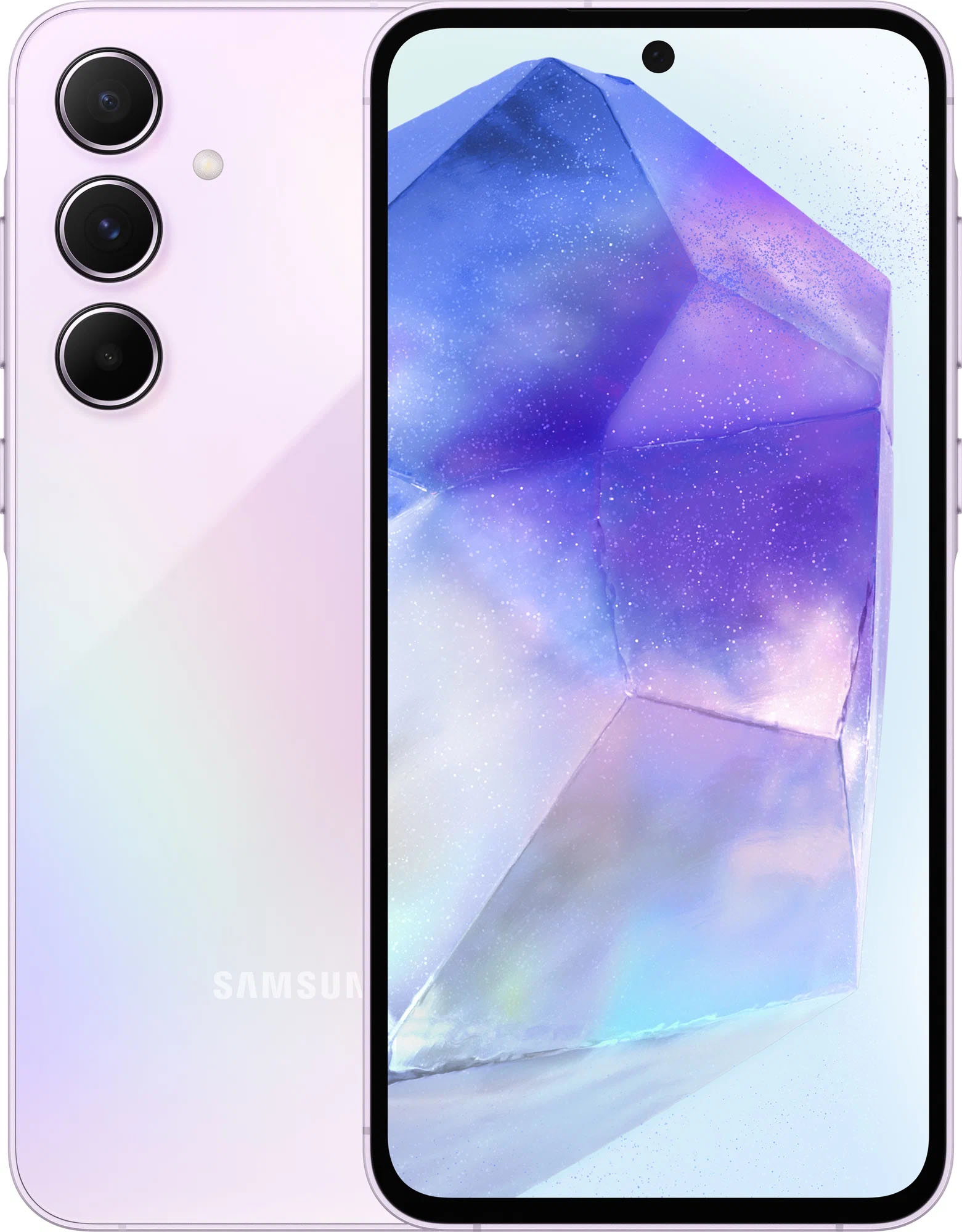 Смартфон Samsung Galaxy A55 5G 256 ГБ, Лаванда, Dual nano Sim + eSIM детальное изображение - 1