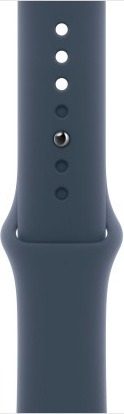 Умные часы Apple Watch Series 9 Silver Aluminium Case, Storm Blue Sport Band  41 мм, Серебристый детальное изображение - 3