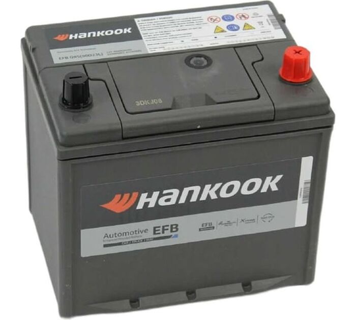 Аккумулятор HANKOOK Start-Stop Plus 6СТ-65.0 90D23L EFB, Прямая Поляроность, HK90D23L, 65 А·ч №1