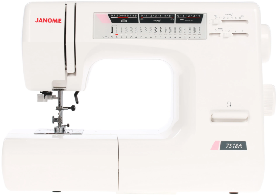 Швейная машина Janome 7518А (без чехла), Белый детальное изображение - 1