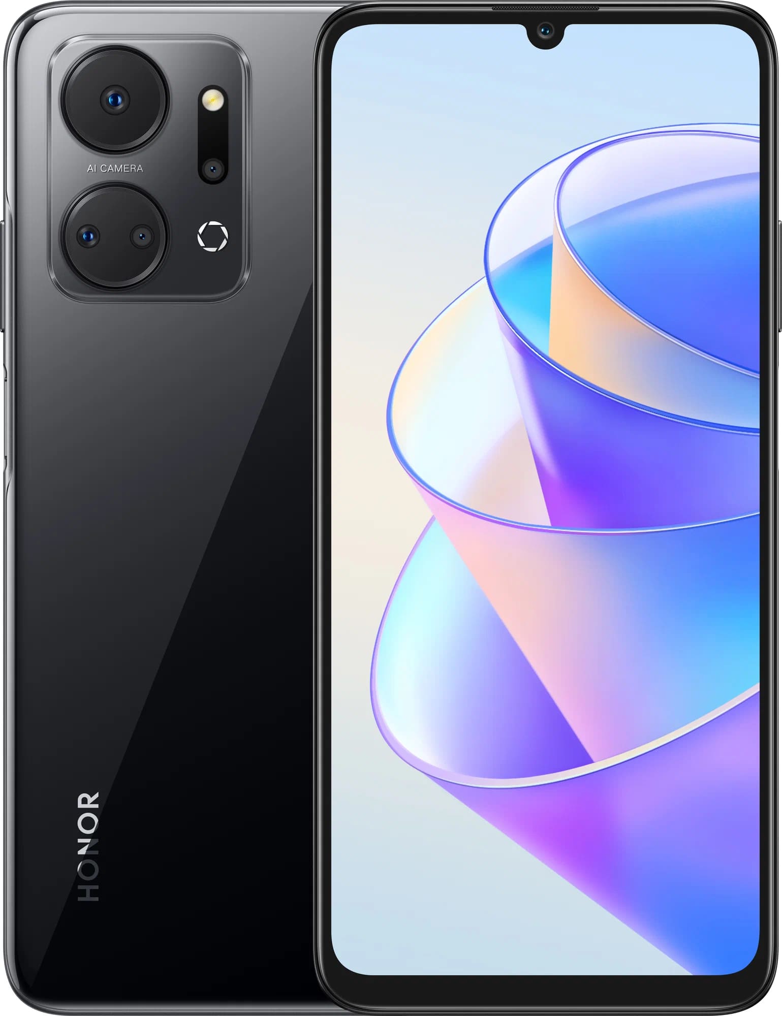 Смартфон Honor X7a 128 Гб, Полночный черный, Dual nano SIM детальное изображение - 1