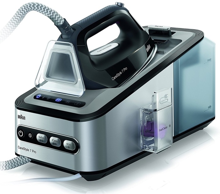Утюг с парогенератором Braun CareStyle 7 Pro IS 7156, Черный №1