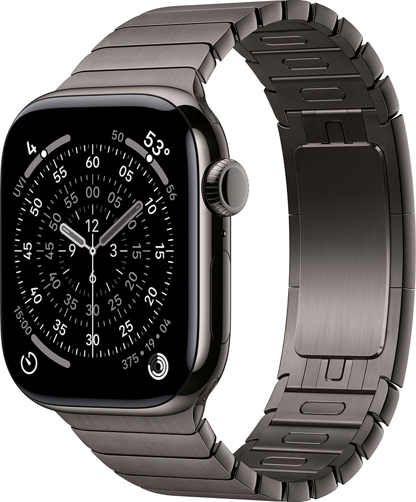 Умные часы Apple Watch Series 11 42 мм, Slate Titanium Case with Slate Link Bracelet, GPS + Cellular, Черный детальное изображение - 1