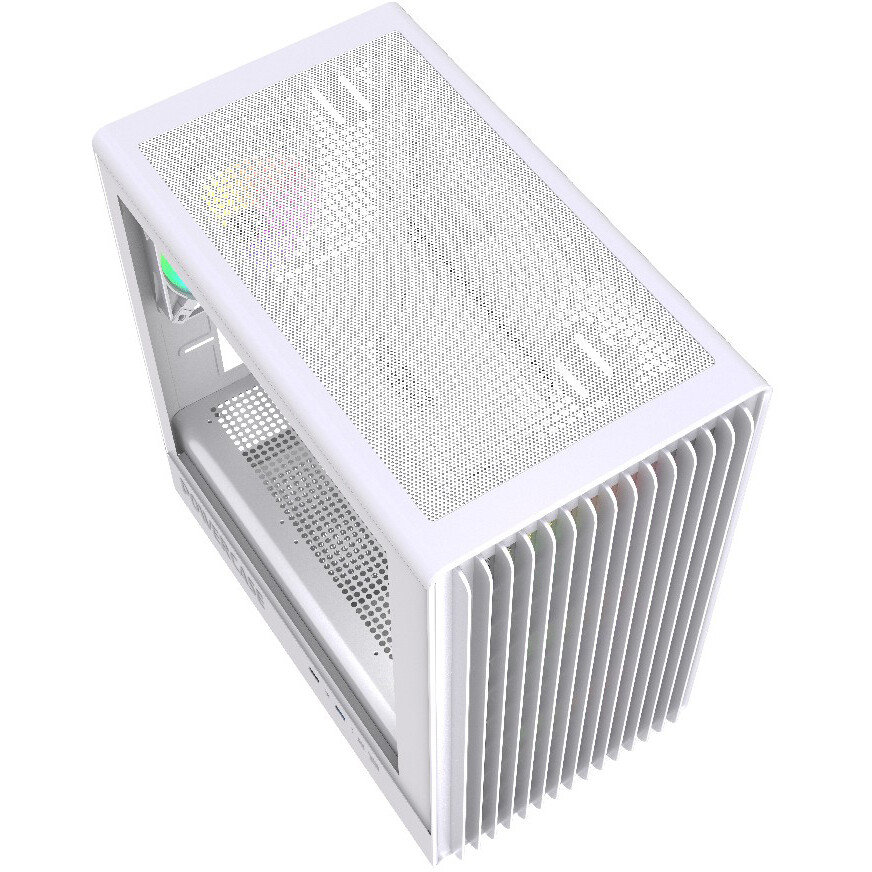 Корпус Powercase Mistral Micro C4W ARGB, Белый детальное изображение - 3