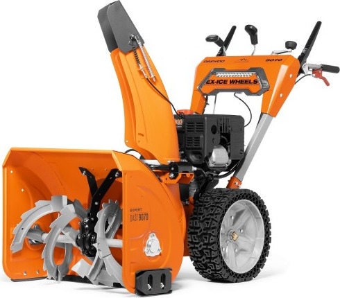 Снегоуборщик бензиновый с электрозапуском Daewoo DAST 9070, 9 л.с., 6600 Вт, Оранжевый/Серый детальное изображение - 1