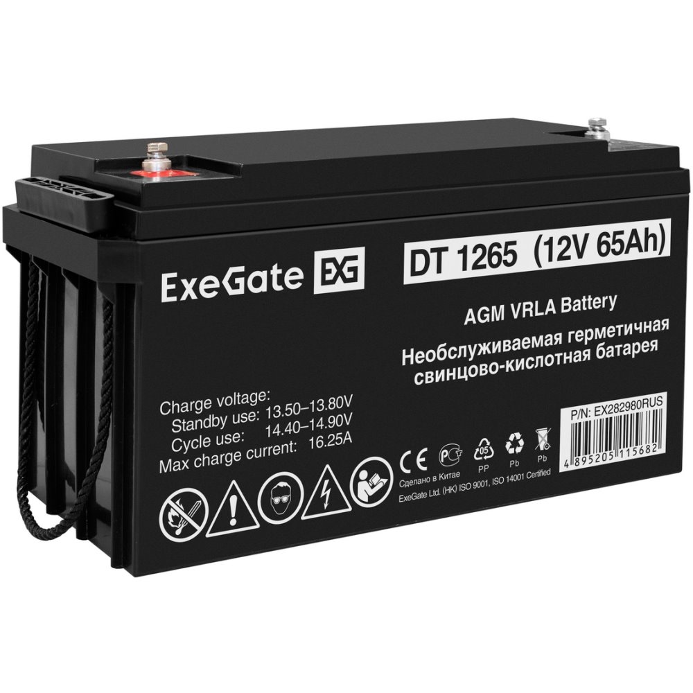ИБП ExeGate FineSine SX-800.LCD.AVR.2SH + DT 1265 (65Ач) + батарея детальное изображение - 8