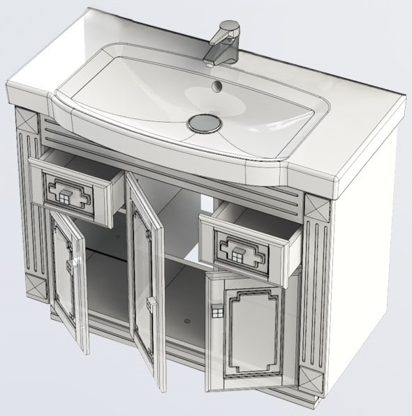 Тумба под умывальник  детальное изображение - 2