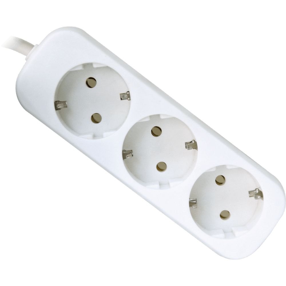 Сетевой удлинитель Defender E330, 3 м, Белый детальное изображение - 1