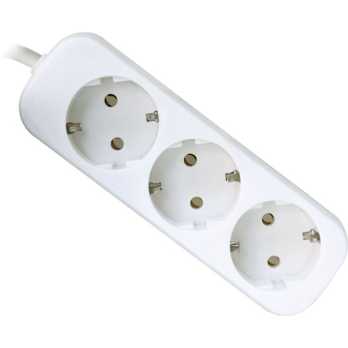 Сетевой удлинитель Defender E330, 3 м, Белый №1