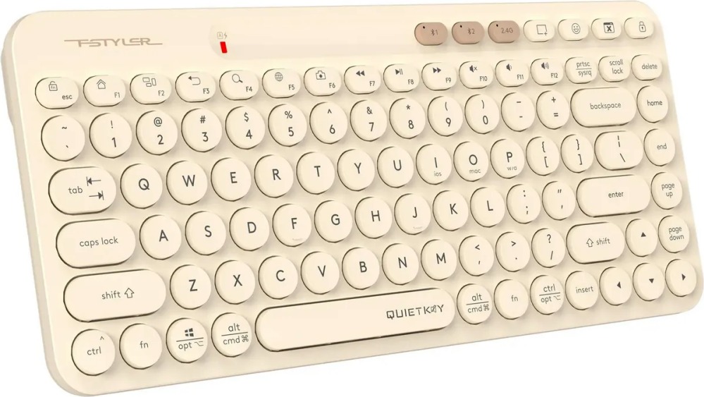 Клавиатура A4Tech Fstyler FBK36C AS, Бежевый детальное изображение - 2