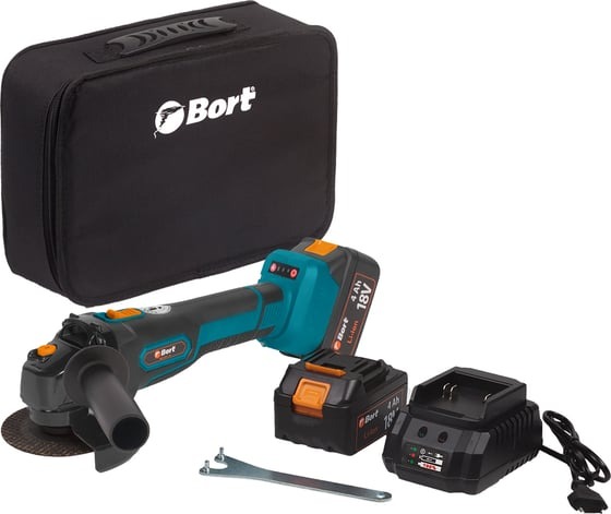 Машина шлифовальная угловая аккумуляторная BORT BWS-21Li-R (без АКБ и ЗУ) 93413540, 125 мм, 7800 об/мин, 1000 Вт детальное изображение - 2