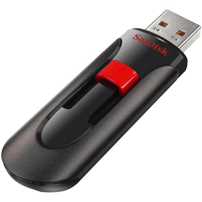 USB Flash накопитель SanDisk Cruzer Glide (SDCZ60-128G-B35) 128 ГБ, красный №1