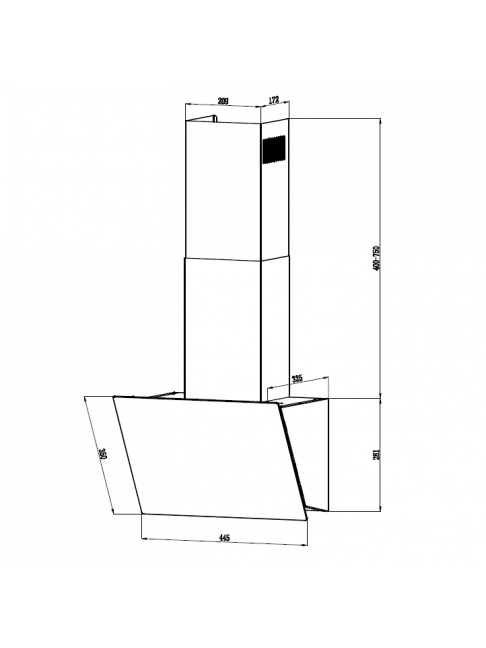 Вытяжка Hebermann HBKH 45.5 W, Белый детальное изображение - 4