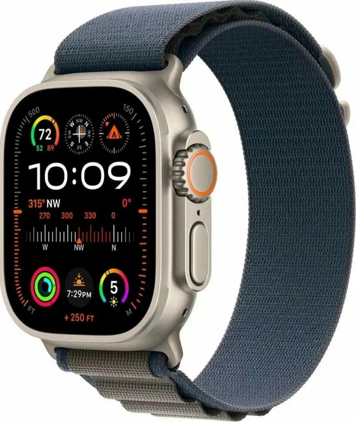 Умные часы Apple Watch Ultra 2 49 мм Titanium Case with Blue Alpine Loop (S) №1