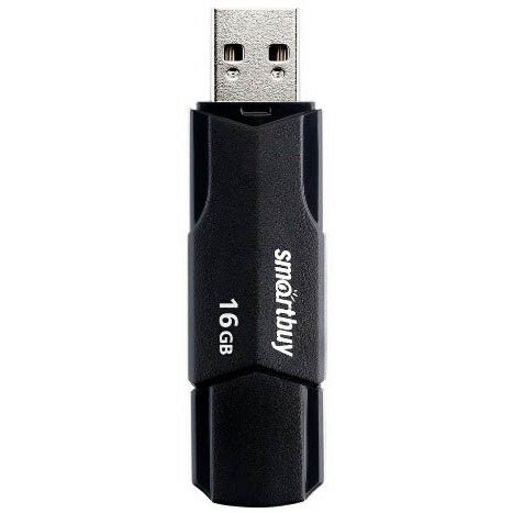 USB Flash накопитель SmartBuy  (SB16 ГБCLU-K) 16 ГБ, черный детальное изображение - 2
